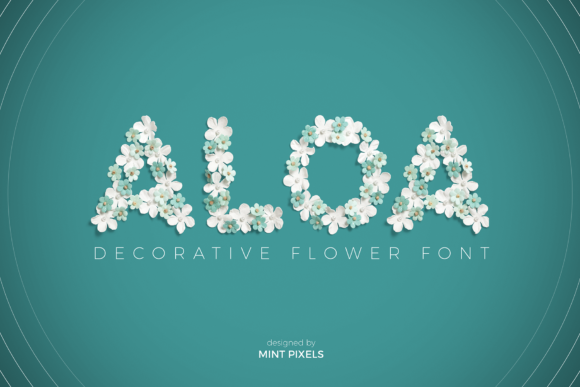 Aloa: A Nature-Inspired Color Font for Campaign Headlines