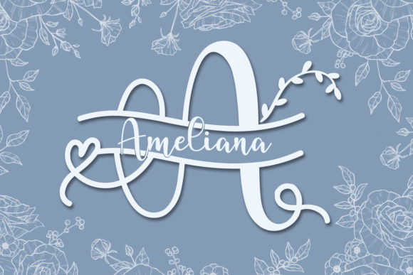Ameliana Monogram: A Timeless Font for Handmade Creators