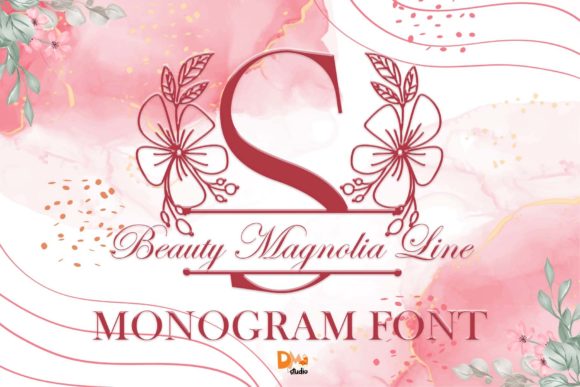 Beauty Magnolia Line Monogram: A Delicate Touch for Editorial Design