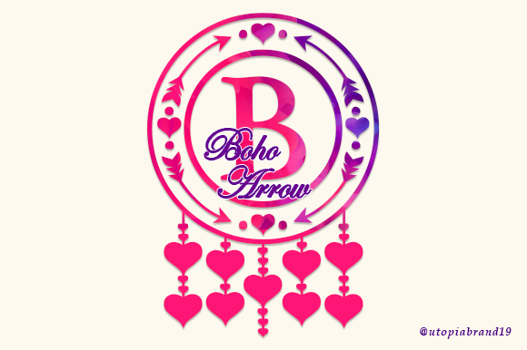 Boho Arrow Monogram: A Thoughtful Display Font for Editorial Warmth