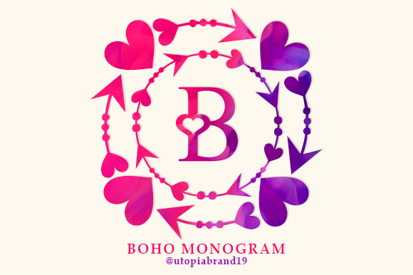 Boho Monogram: A Decorative Font That Elevates Romantic Campaigns