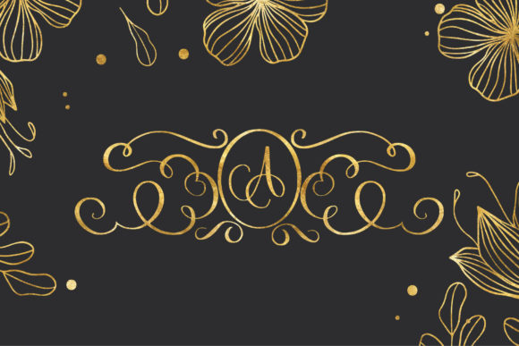 Decorative Monogram: A Delicate Display Font for Digital Branding