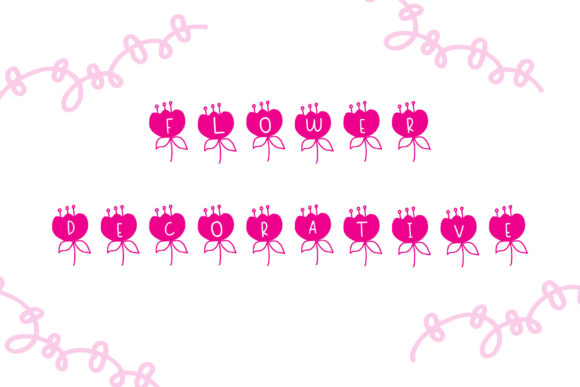 Flower Dingbats: A Romantic Decorative Font for Small Business Branding