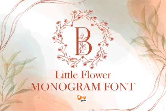 Little Flower Monogram: A Delicate Decorative Typeface for Thoughtful Branding