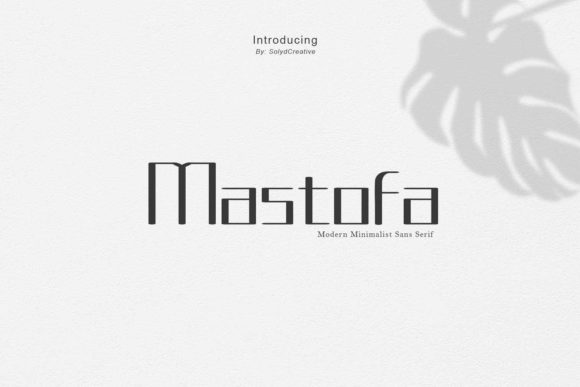 Mastofa: A Refined Sans Serif Font for Digital Branding