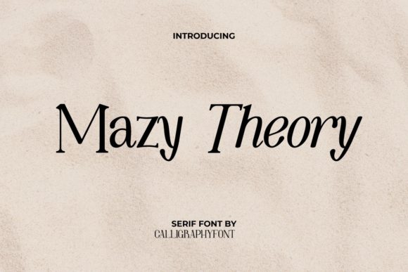 Mazy Theory: A Serif Font for Impactful Digital Design