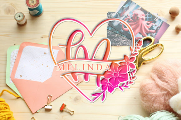 Melinda Monogram Font: A Romantic Display Typeface for Scroll-Stopping Brand Moments