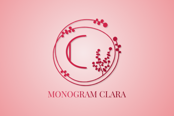 Monogram Clara: A Dainty Decorative Font for Handmade Charm