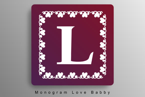 Monogram Love Baby: A Decorative Font for Warm Editorial Moments