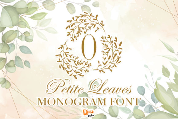 Petite Leaves Monogram: A Delicate Display Font for Editorial Charm