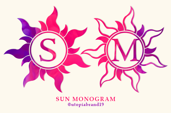 Sun Monogram: A Joyful Decorative Font for Branding That Feels Human